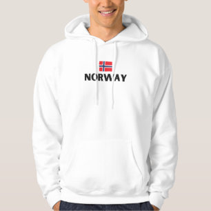 Moderne Noorwegen Scandinavië Vlag Land Souvenir Hoodie