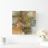 Moderne Noot II Vierkante Klok (Huis)