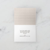 Moderne Nordic Taupe en Witte Foto Kerst Kaart (Binnen)