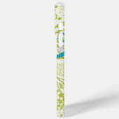Moderne Nostalgie Monogram Herten  Bloemen Case-Mate iPhone Case (Achterkant / Links)