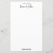 Moderne nota van kalligrafie (Voorkant)