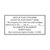 Moderne notariële erkenning  zelfinktende stempel (Design)