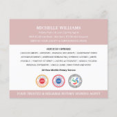 Moderne Notaris Bedankt Foto QR Code Roze Flyer (Achterkant)