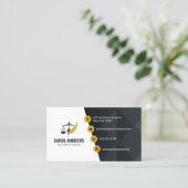 Moderne notaris lening ondertekening agent notaris visitekaartje (Staand voorkant)