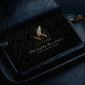 Moderne Notaris Ondertekening Agent Black Gold Dam Visitekaartje