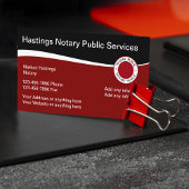 Moderne notaris openbare embleem stijl visitekaartje