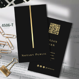 Moderne notaris openbare lening ondertekenaar zwar visitekaartje