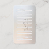 Moderne Notaris Openbare Ondertekenende Agent Goud Visitekaartje (Voorkant)