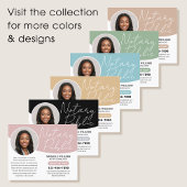 Moderne Notaris Openbare Profiel Foto QR Code Groe Flyer