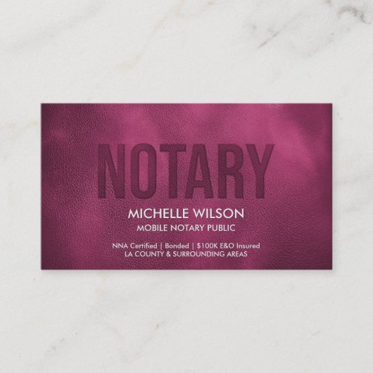 Moderne Notaris Public Loan Signing Agent Foto Visitekaartje (Voorkant)