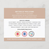 Moderne Notaris Publiek Dank u Foto QR Code Beige Flyer (Achterkant)