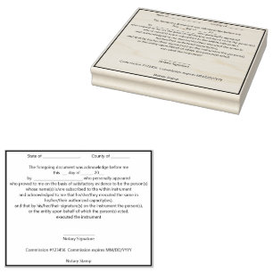 Moderne notaris publieke erkenning zegel rubberstempel