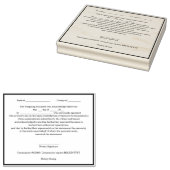 Moderne notaris publieke erkenning zegel rubberstempel (Gestempeld)