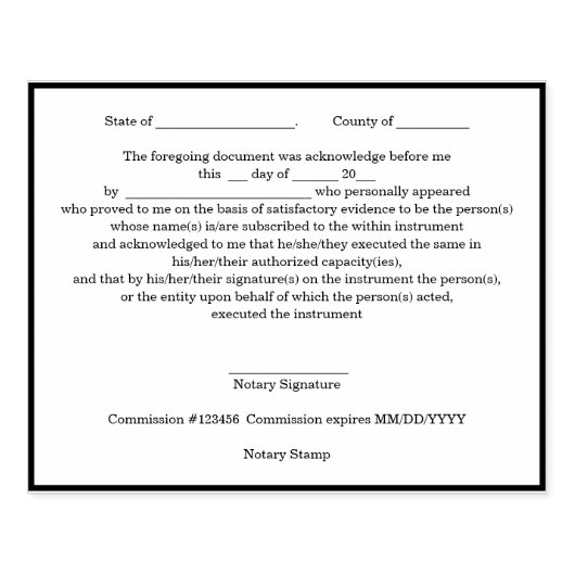 Moderne notaris publieke erkenning zegel rubberstempel (Afrduk)