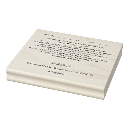 Moderne notaris publieke erkenning zegel zwart rubberstempel (Stempel)