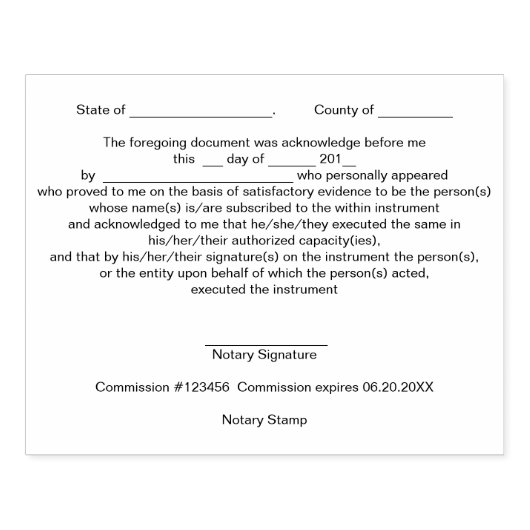 Moderne notaris publieke erkenning zegel zwart rubberstempel (Afrduk)