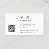 Moderne Notaris QR-code Visitekaartje (Voorkant)