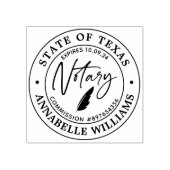 Moderne notaris rubberstempel (Afrduk)