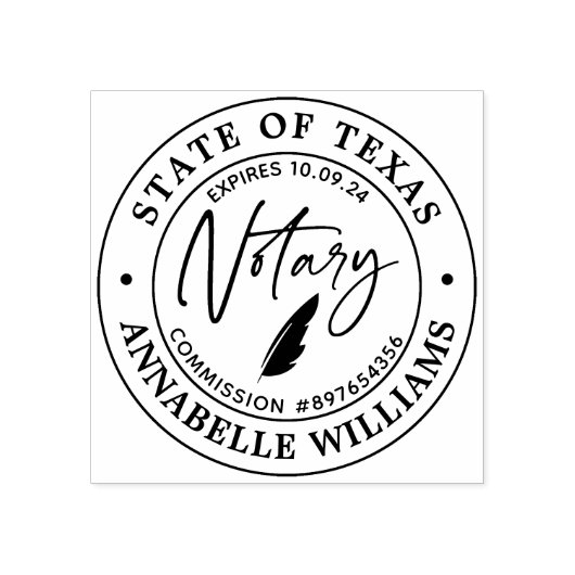 Moderne notaris rubberstempel (Afrduk)