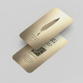 Moderne notaris Signing Agent Goud Elegant Monogra Visitekaartje