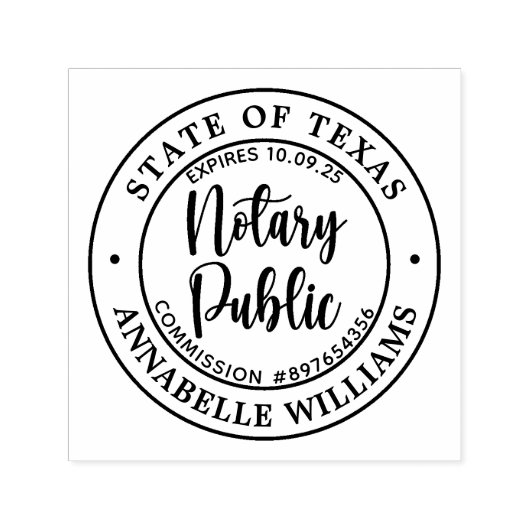 Moderne notaris  zelfinktende stempel (Design)