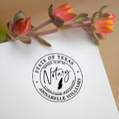 Moderne notaris  zelfinktende stempel