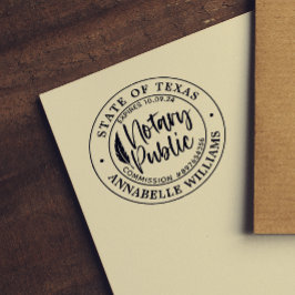 Moderne notaris  zelfinktende stempel