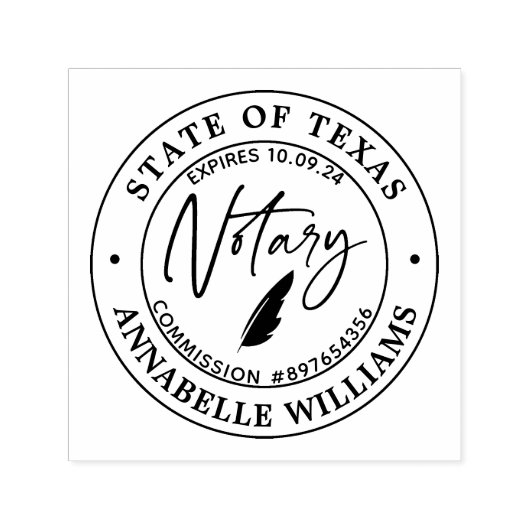 Moderne notaris  zelfinktende stempel (Design)