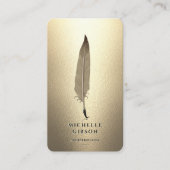 Moderne notaris zwart goud elegante monogram visitekaartje (Voorkant)