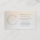 Moderne Notarische Openbare Ondertekeningsagent Si Visitekaartje (Achterkant)