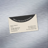 Moderne notarisdiensten magnetisch visitekaartje (Voorbeeld)
