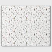 Moderne Notenkraker Ballerina Muis Koning Kerstmis Cadeaupapier (Vlak)