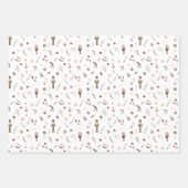 Moderne Notenkraker Ballerina Muis Koning Kerstmis Inpakpapier Vel (Voorkant)