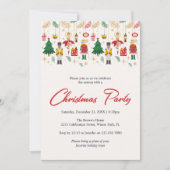 Moderne Notenkraker Ballet Kerstfeest Kaart (Voorkant)