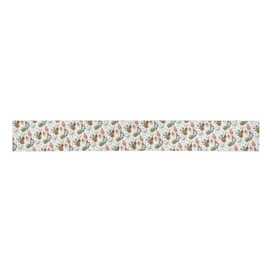 Moderne Notenkraker Christmas Bow Ribbon Muziek Grosgrain Lint (Voorkant)