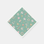 Moderne Notenkraker Meisjes Verjaardagsfeest Servet (Hoek)