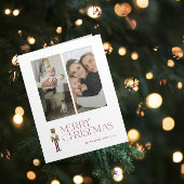 Moderne Notenkraker Vrolijk Kerstfeest 2 Familie F Kaart