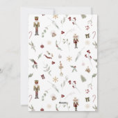 Moderne Notenkraker Vrolijke Kerstmis Foto Typogra Feestdagenkaart (Achterkant)