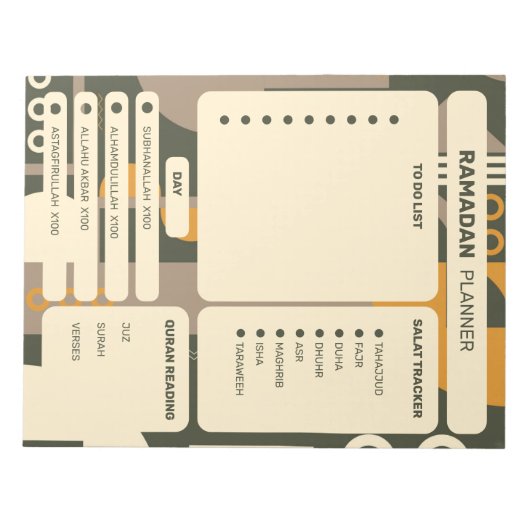 Moderne Notitieblokken voor geometrische ramaanpla (Voorkant)