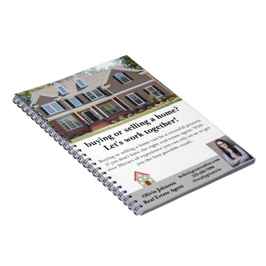 Moderne Notitieboek Estate Agent Custom (Rechterzijde)
