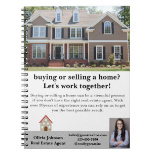 Moderne Notitieboek Estate Agent Custom