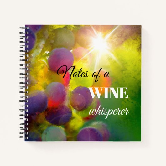 Moderne Notitieboek voor kunstwijnoverloop (Voorkant)