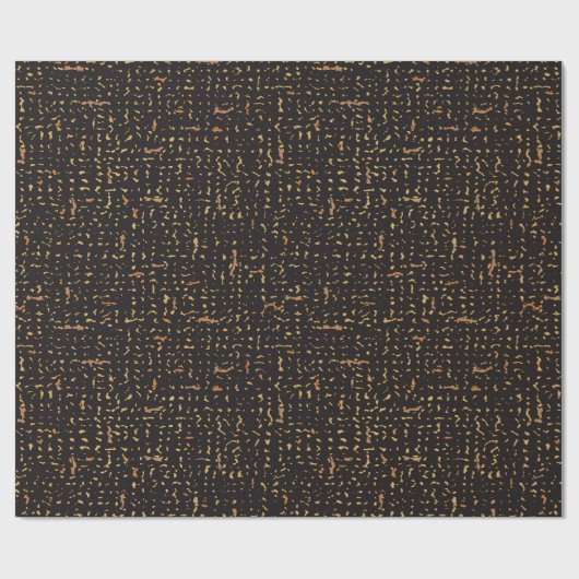 Moderne Notitieboek voor zwart-wit en gouden samen Cadeaupapier (Vlak)