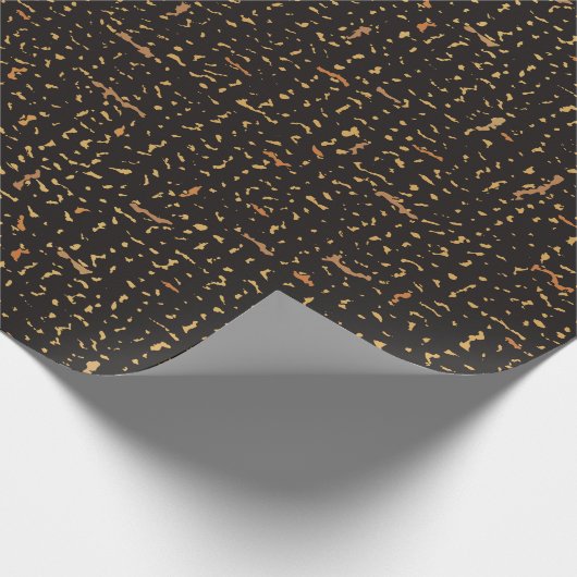 Moderne Notitieboek voor zwart-wit en gouden samen Cadeaupapier (Hoek)