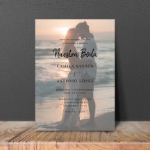 Moderne Nuestra Boda | Faded foto Spaanse bruiloft