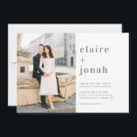 Moderne Nuptial Photo Wedding Invitation MNU Kaart<br><div class="desc">Modern ontwerp van © berrysnoot. Afdrukbare digitale bestanden en overeenkomende objecten zijn beschikbaar! Bezoek onze website op www.berryberrysweet.com voor meer informatie!</div>