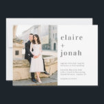 Moderne Nuptial Photo Wedding Invitation MNU Kaart<br><div class="desc">Modern ontwerp van © berrysnoot. Afdrukbare digitale bestanden en overeenkomende objecten zijn beschikbaar! Bezoek onze website op www.berryberrysweet.com voor meer informatie!</div>