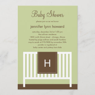 Moderne Nursery Baby shower Invitation (neutraal) Kaart