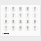 Moderne NYC retouradresstickers Ronde Sticker (Vel)