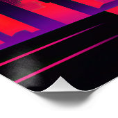 Moderne NYC Skyline Graphic Perfect Poster (Hoek)